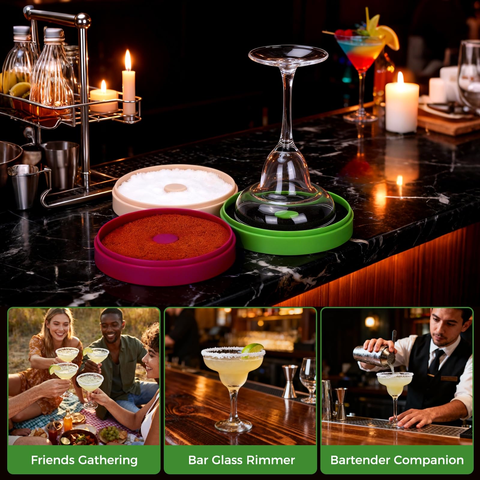 ellrkr sugar-layer shows versatile rim options for sweet-coated cocktails.