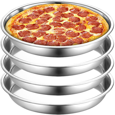 Elsjoy 13 inch deep pizza pan outer diameter highlights generous rim for even baking