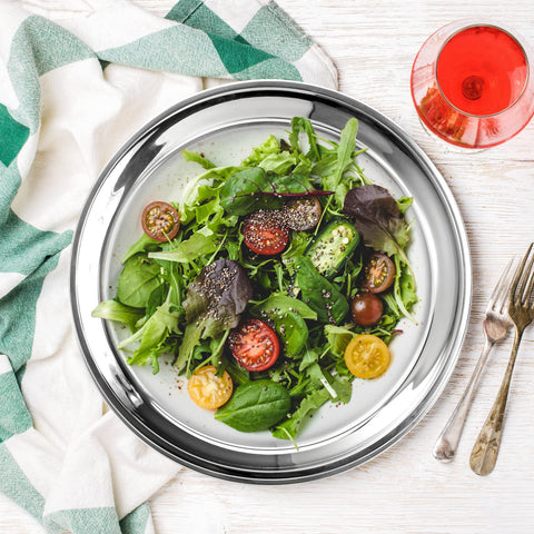 Elsjoy stackable design saves cabinet space and keeps pans organized