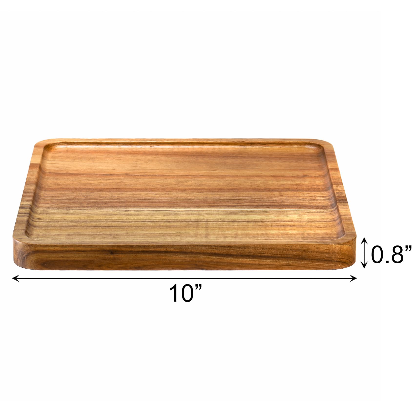 Elsjoy acacia wood square tray, charcuterie setup for rustic entertaining.