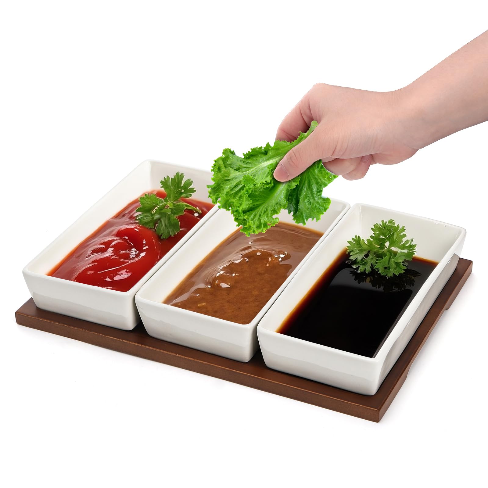 Elsjoy natural oak tray highlights grain and moisture resistance.