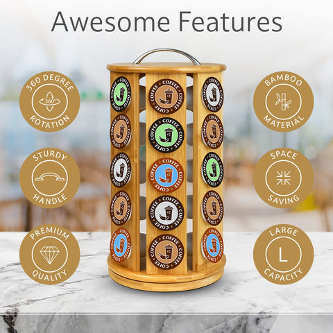 ELTOW 360-degree rotation carousel for effortless pod browsing.