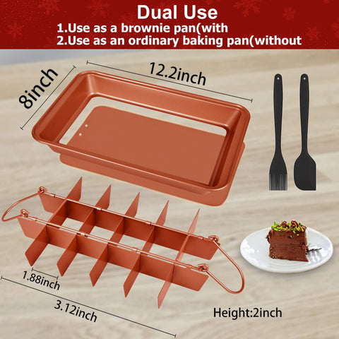 ElvesHome brownie pan fits various ovens for versatile baking