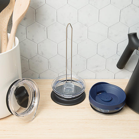 ELYPRO on display showcases your tumbler lids while reducing countertop clutter.