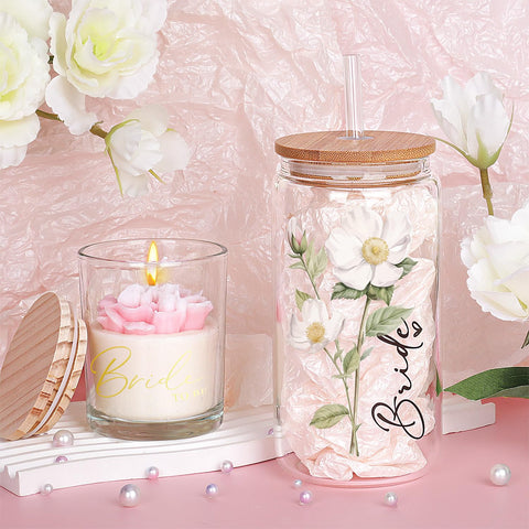 Elysirise freesia candle delivering a calming floral scent