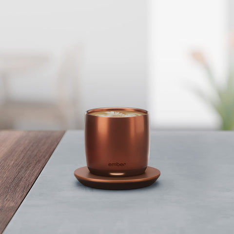 Ember cup temperature control display with precise warmth