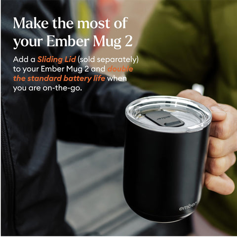 Ember Mug 2 all day warmth on the charging coaster
