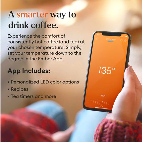 App screen showing Ember Mug 2 temperature preset.