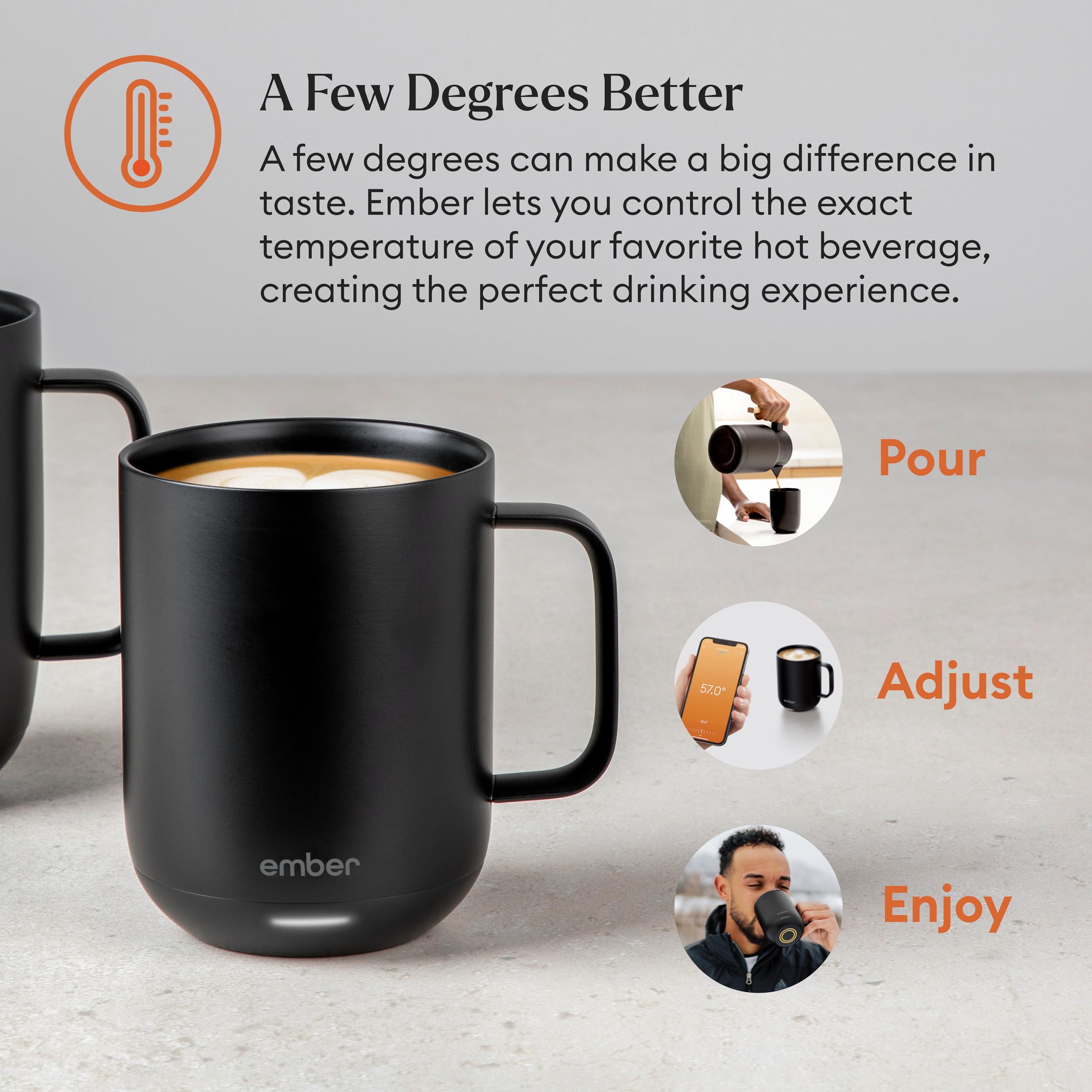 Ember Mug 2 auto sleep sensors save energy while keeping drinks ready