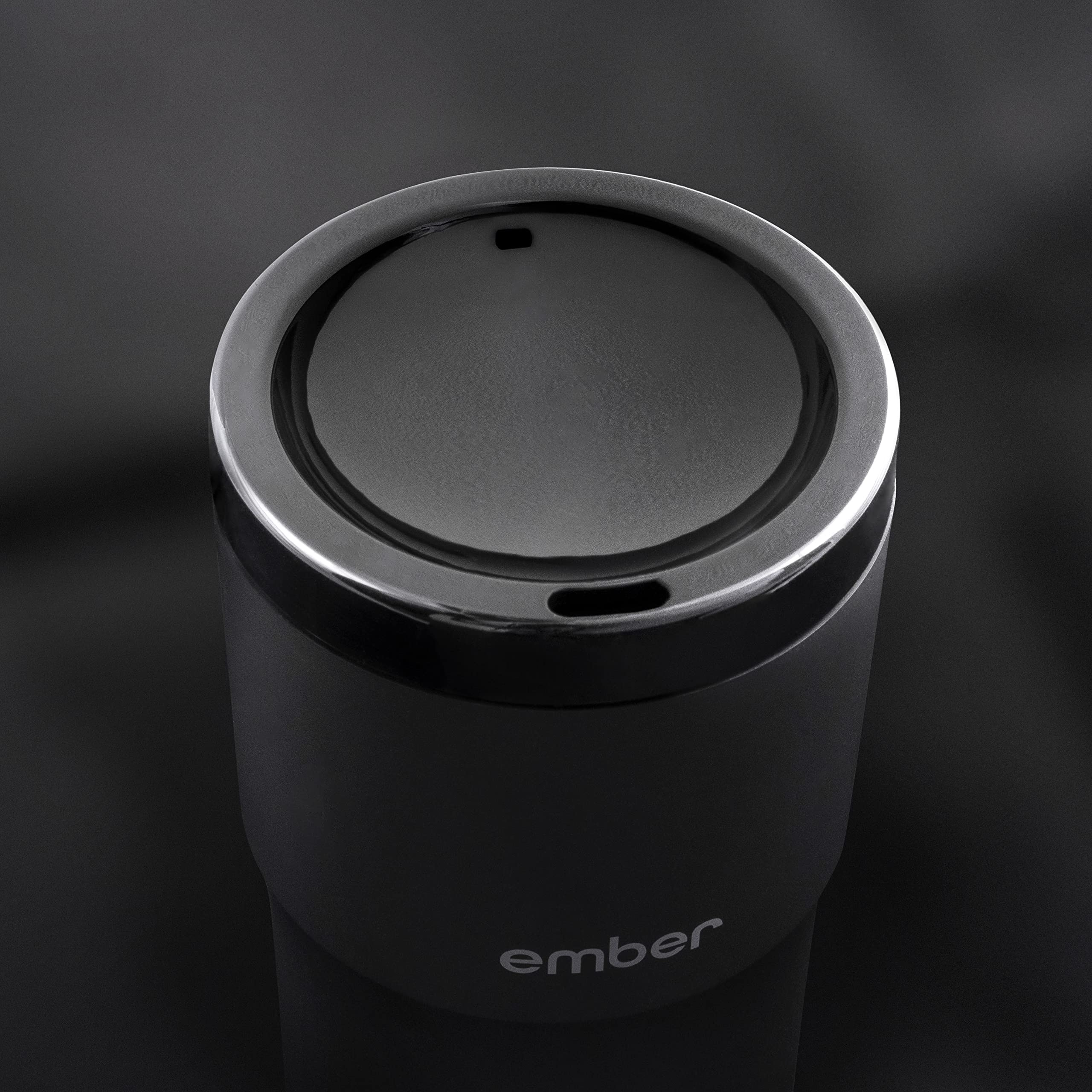 Ember Sipping Lid always ready to sip during commutes.