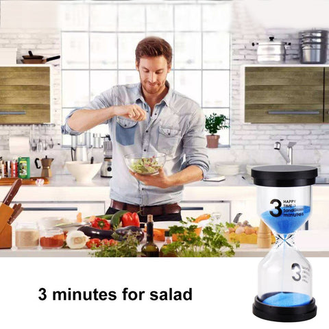 EMDMAK sand timer pack 6: colorful timers for home and classroom activities.