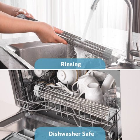 EMIERAI dish drainer is easy to clean and maintain
