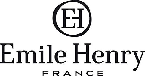 Compact storage: Emile Henry base nests inside lid after baking.