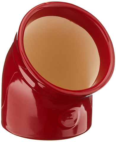Emile Henry Salt Pig Burgundy in-use on kitchen counter for easy seasoning access