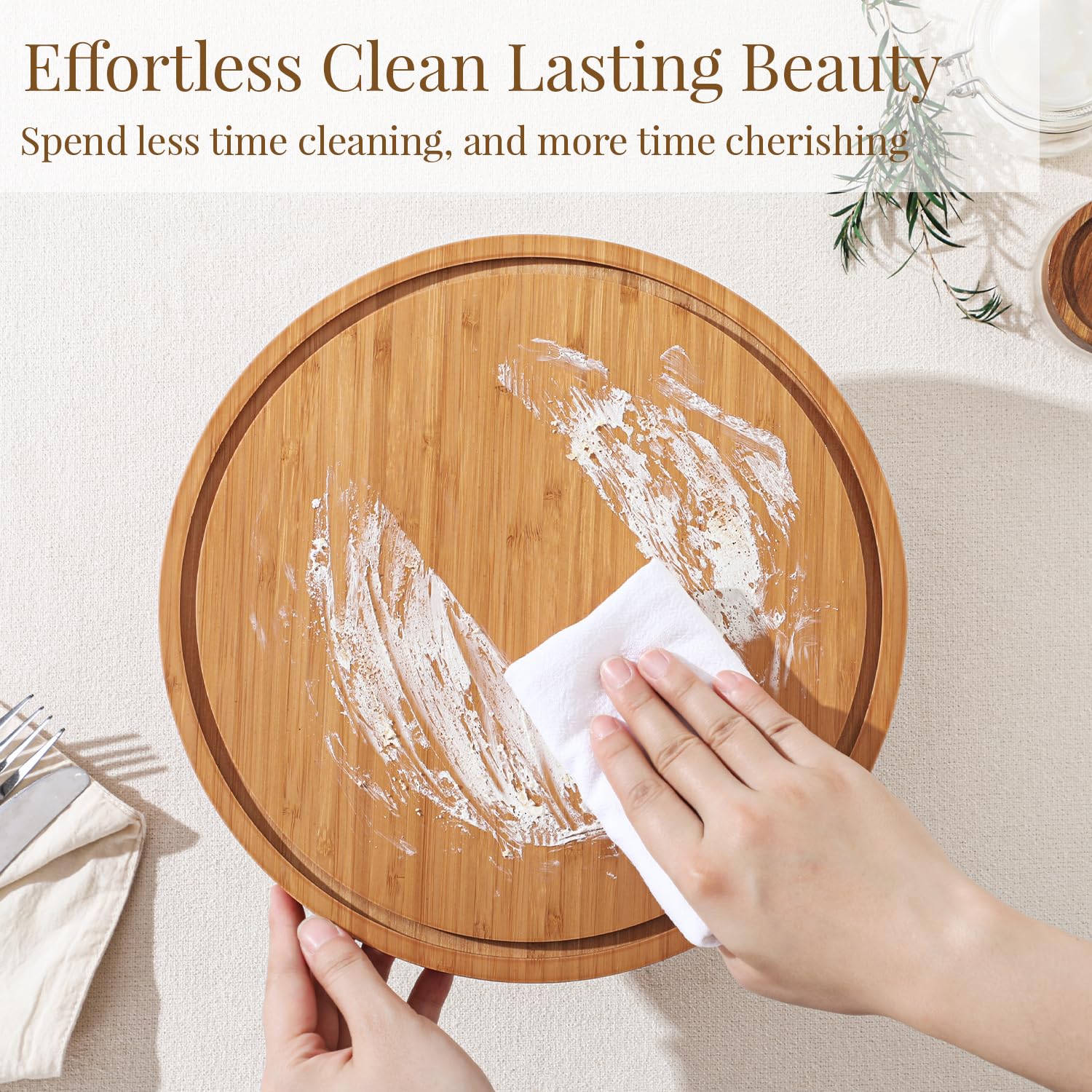 Emojoy 2-in-1 tray flips to a serving tray for sauces and snacks