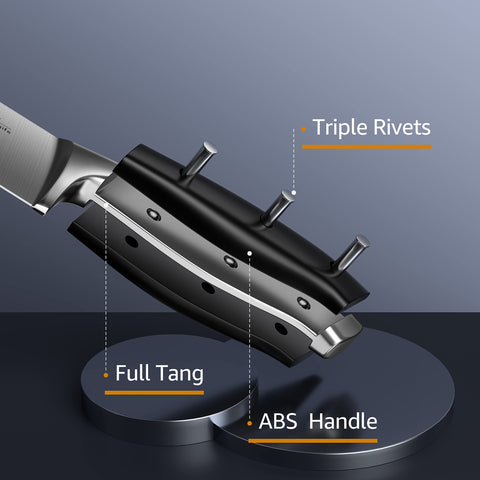 Emojoy slicing knife delivers precise carving and slicing.