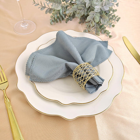 EMORBALS nickel-plated steel napkin rings stay durable and rust-resistant for daily use.