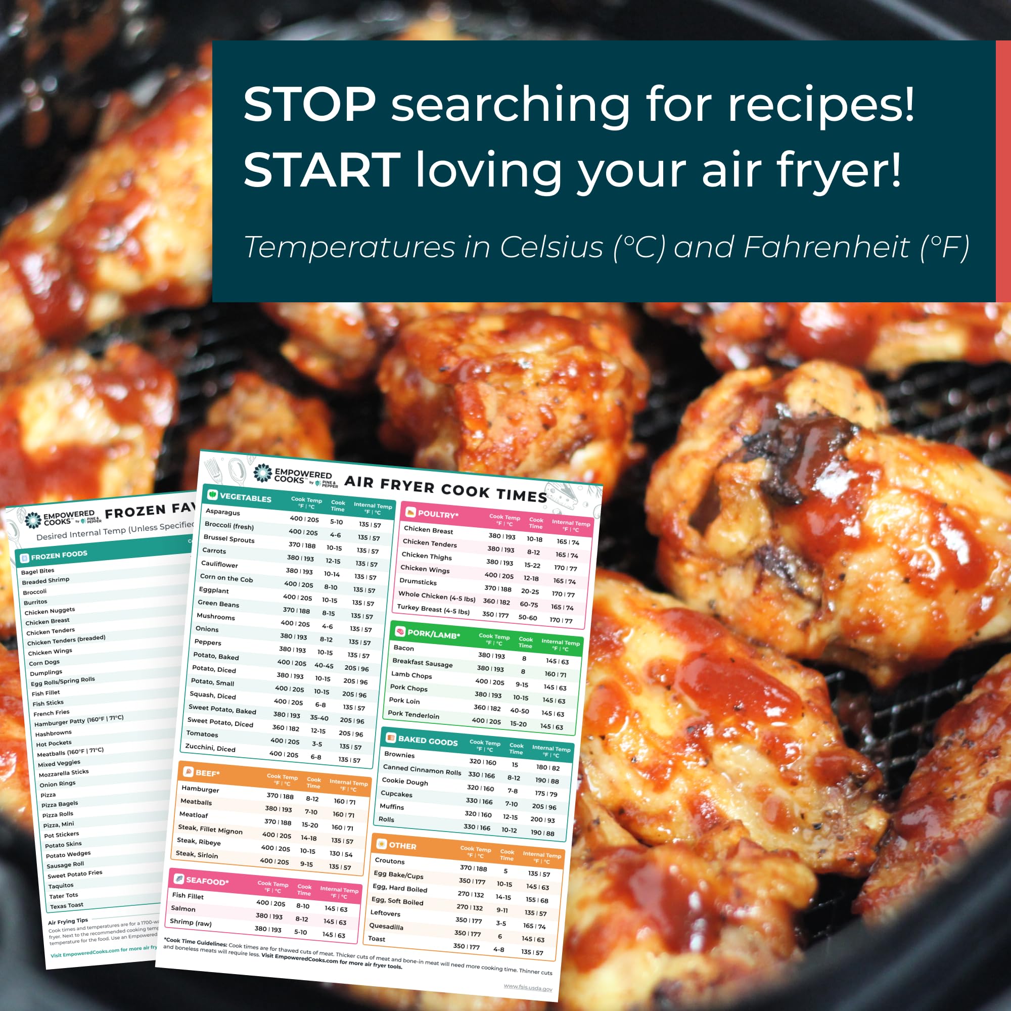 Empowered Cooks covers 80+ foods for variety