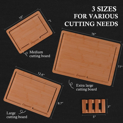 Empune bamboo surface resists stains and cleans easily