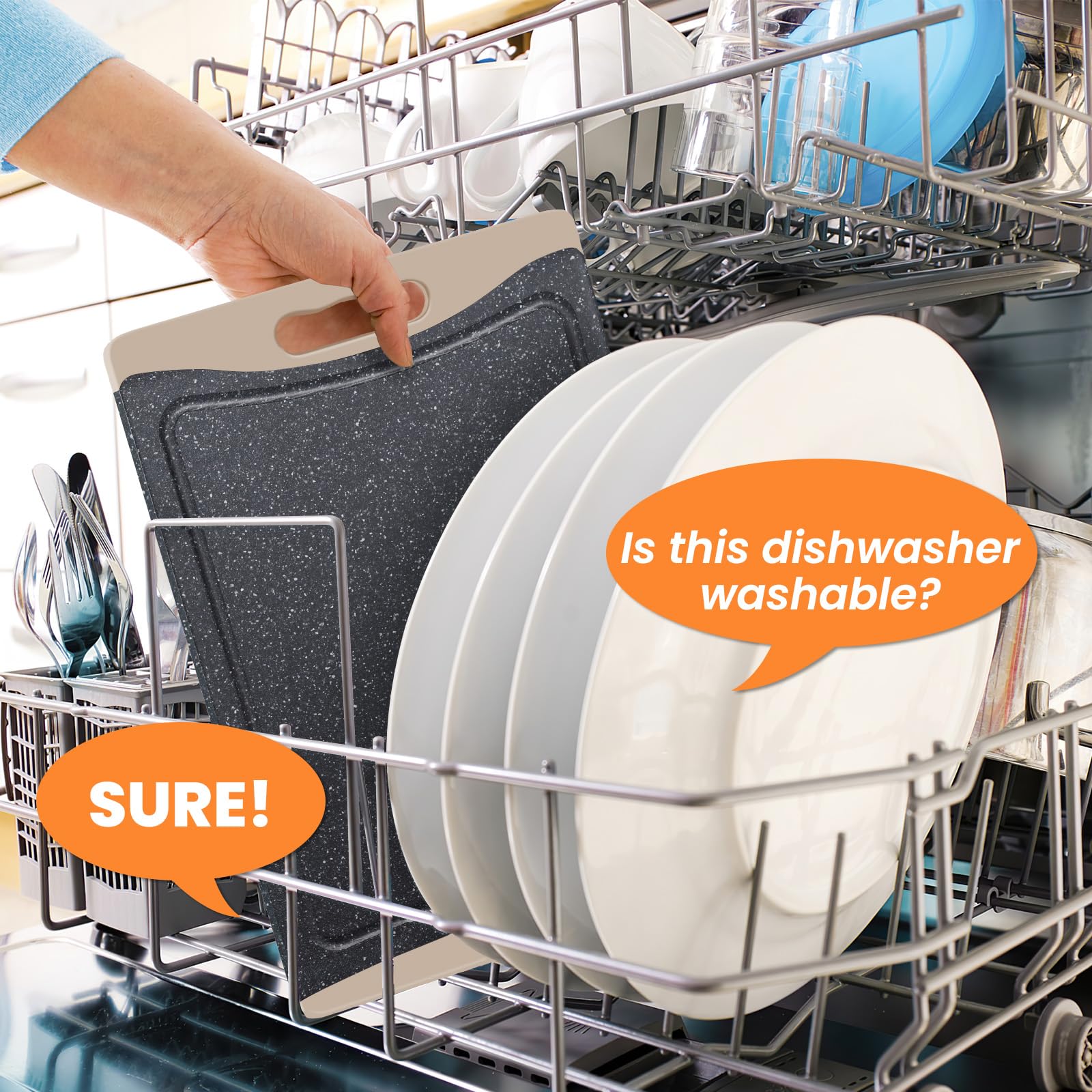 Empune dishwasher-safe cutting board for quick cleanup