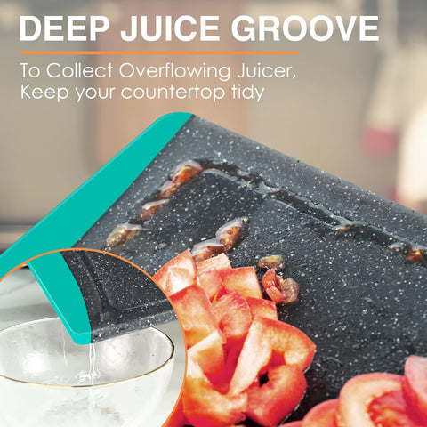 Empune easy-grip handle enhances stability during food prep