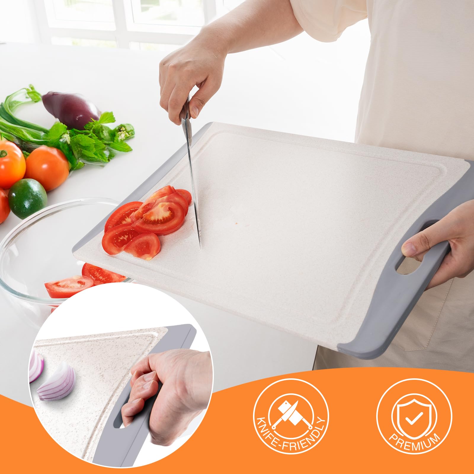 Empune medium cutting board suitable for herbs and small ingredients.