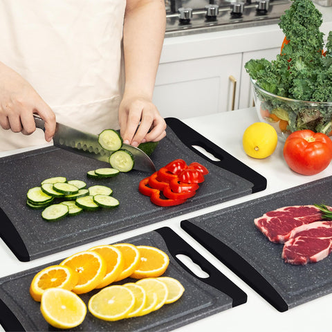 Empune cutting boards non-slip TPR edge for secure work surface