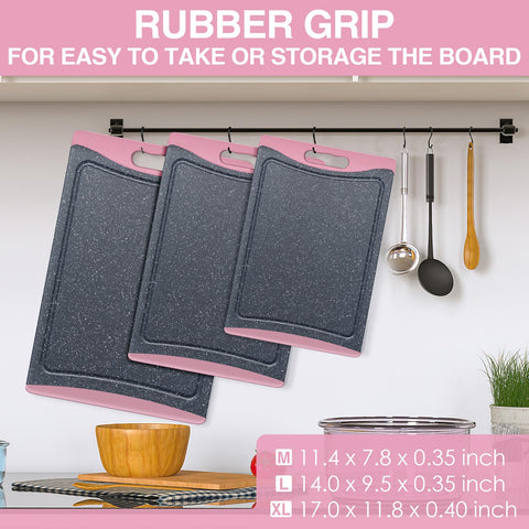 Empune board with built-in juice groove catches liquids while prepping.