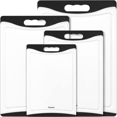 Empune cutting boards set of four showing varied sizes for efficient meal prep.