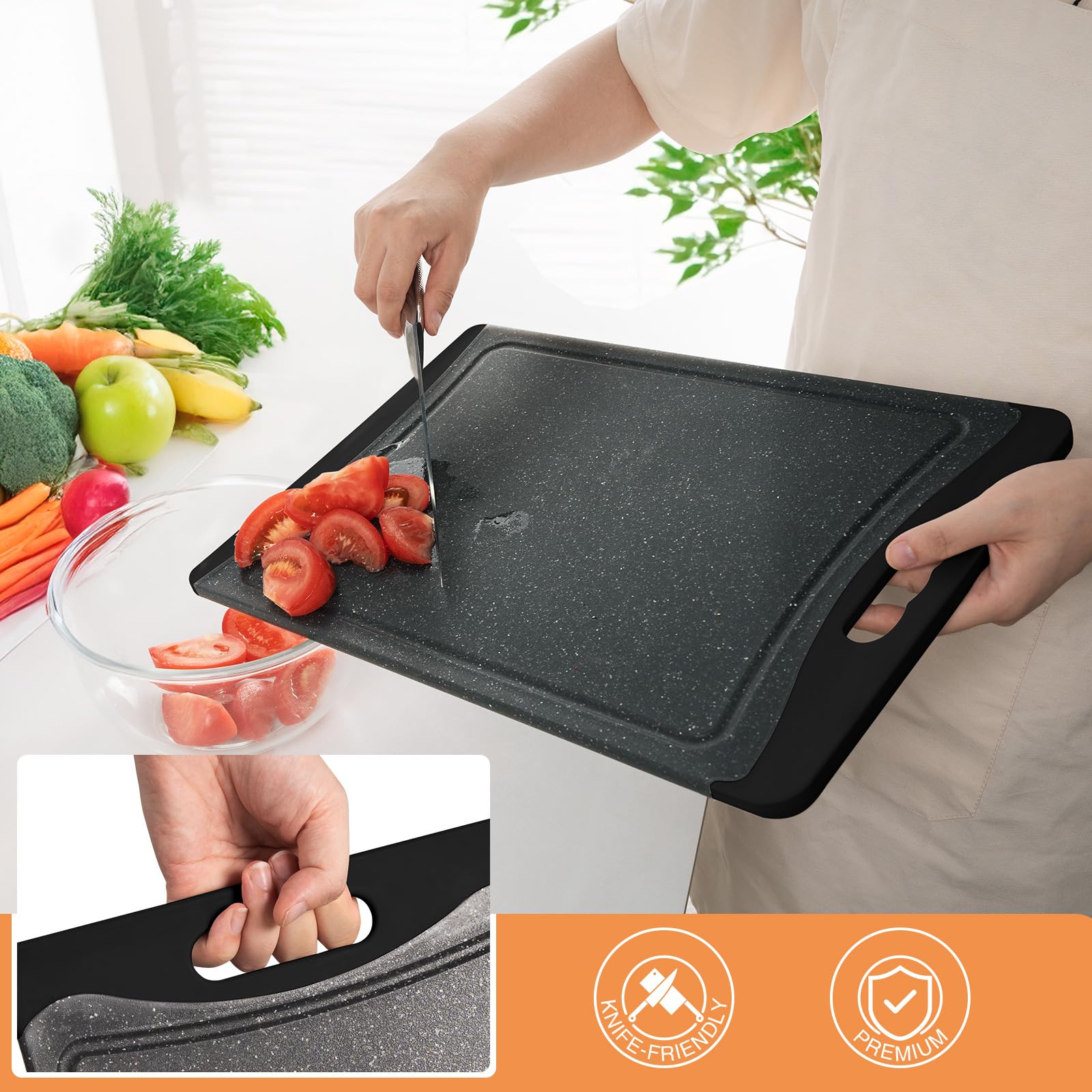 Empune set3 medium cutting board ideal for fruits and herbs