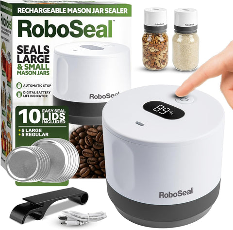 EMSON RoboSeal vacuum sealer for jars seals airtight to preserve freshness