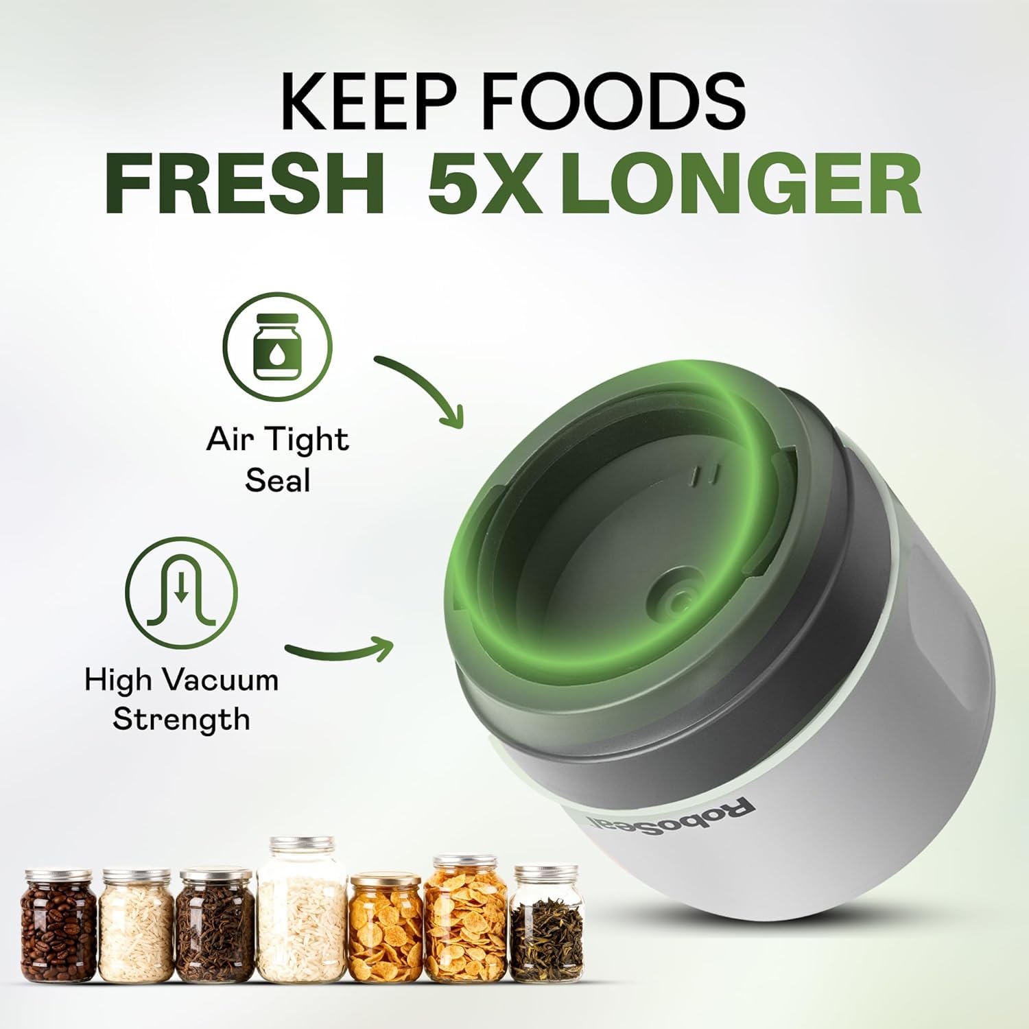 EMSON RoboSeal fits both wide- and regular-mouth jars for versatile storage