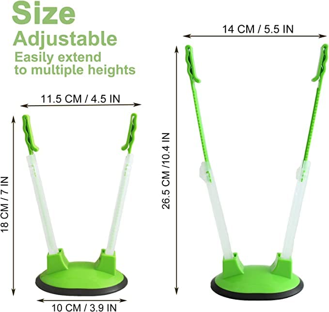 EMWNG adjustable height arms to fit different bag sizes for flexibility.