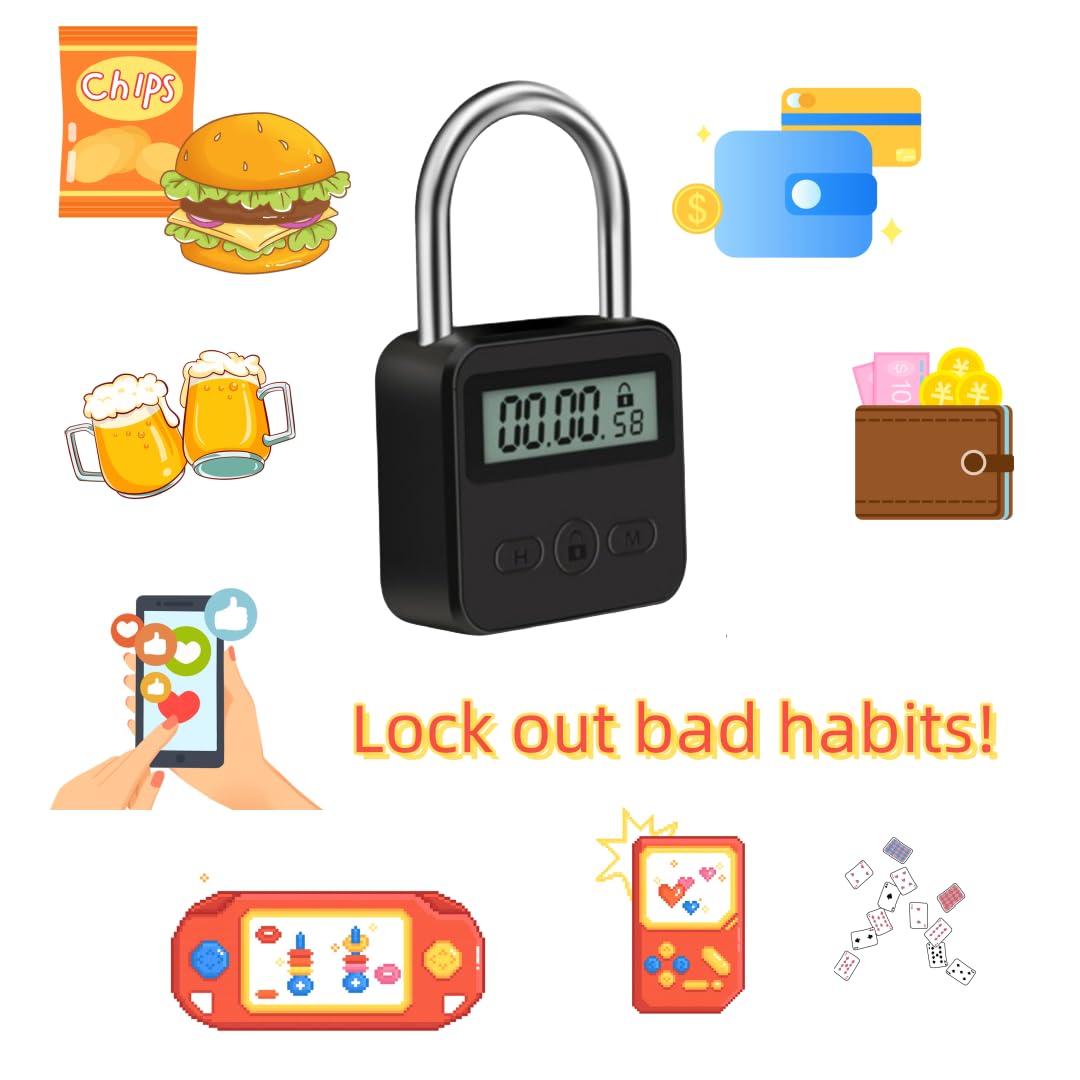 Enajucy timer lock's compact design is travel-friendly and lightweight.