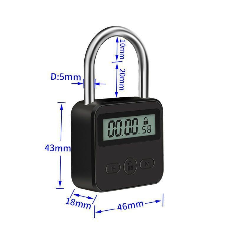 Enajucy timer lock with durable metal body for reliable daily use.