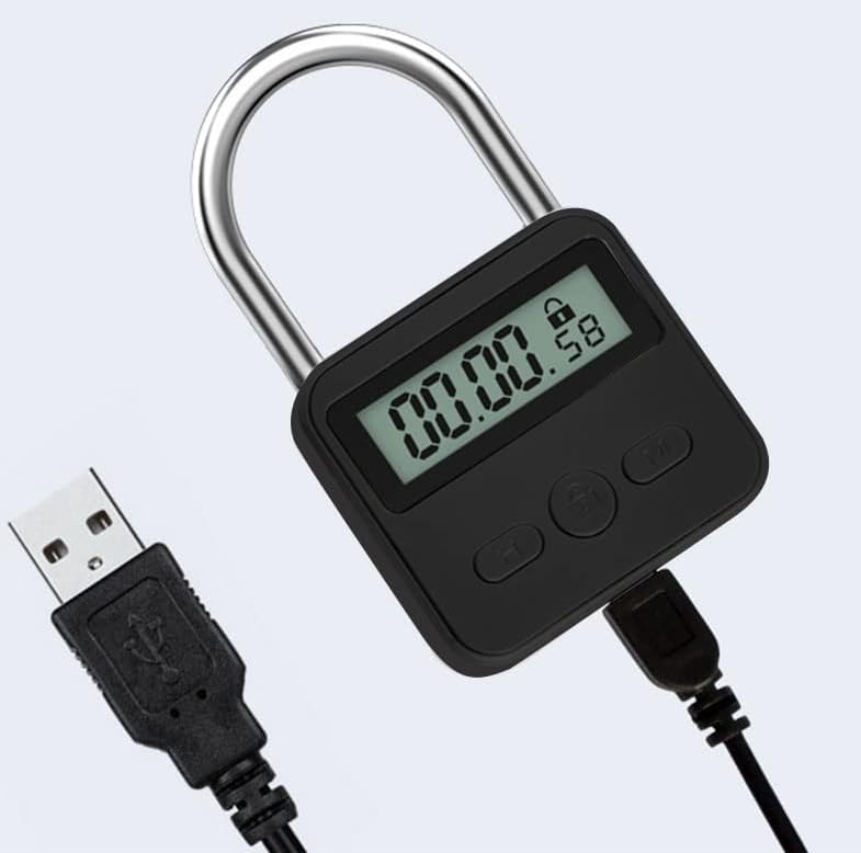 Enajucy timer lock helps secure snacks, drinks, and small items in gym or kitchen.