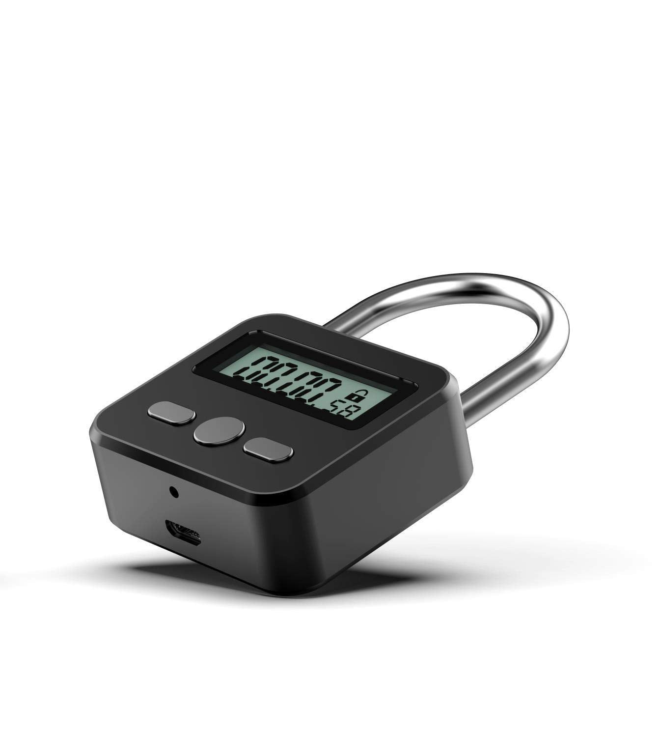 Enajucy timer lock with USB recharge for long-lasting operation.