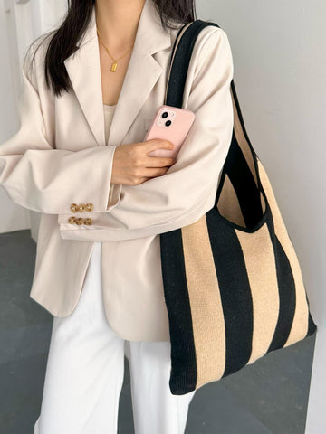 ENBEI tote bag bohemian style for modern wardrobes.