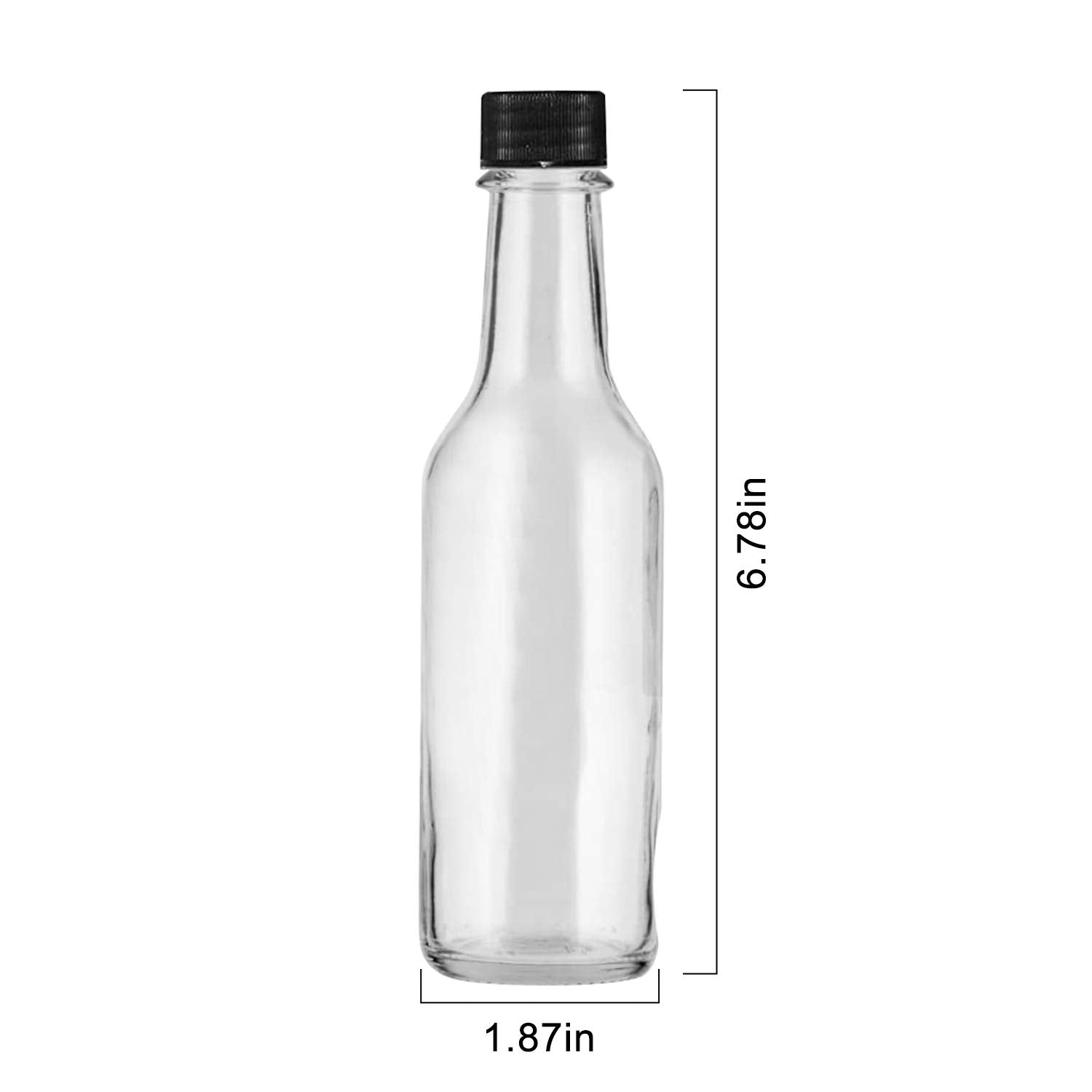 Encheng clear glass Woozy bottle showcases contents at a glance.