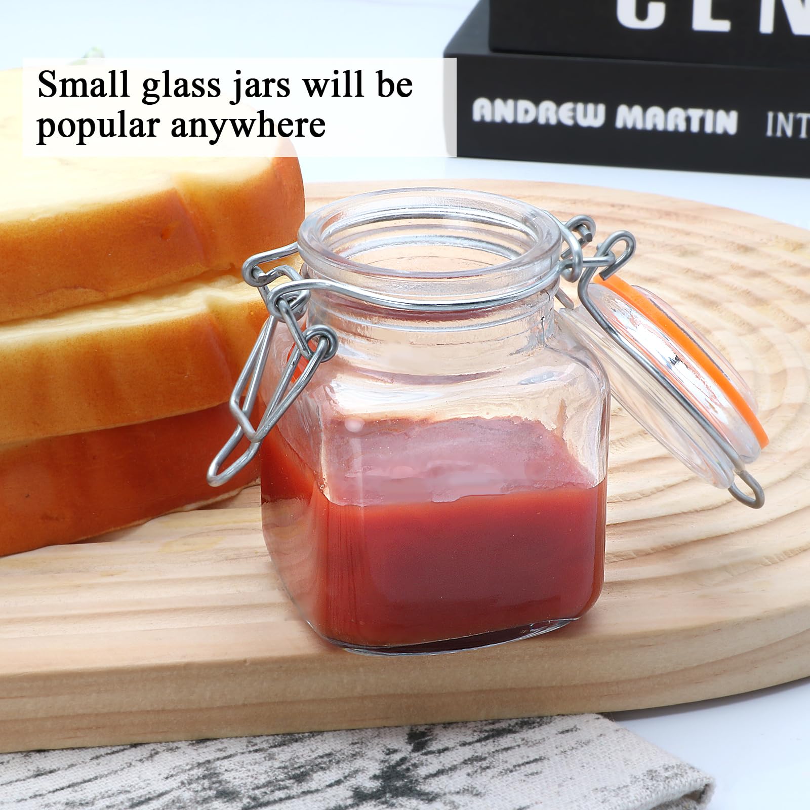 Versatile uses for Encheng jars: jams, nuts, beads