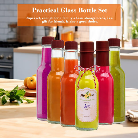 Encheng small wine bottle for bottling syrups, essential oils, or liqueurs.