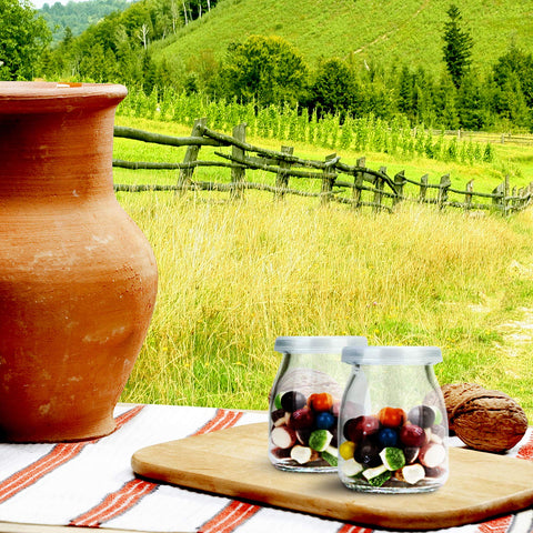 Encheng glass jar great for jams, jelly, mousse and baby food