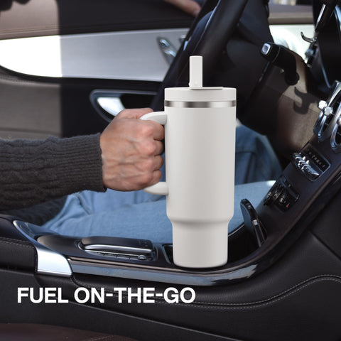 ENCOOL 40oz tumbler ready for everyday use and road trips.