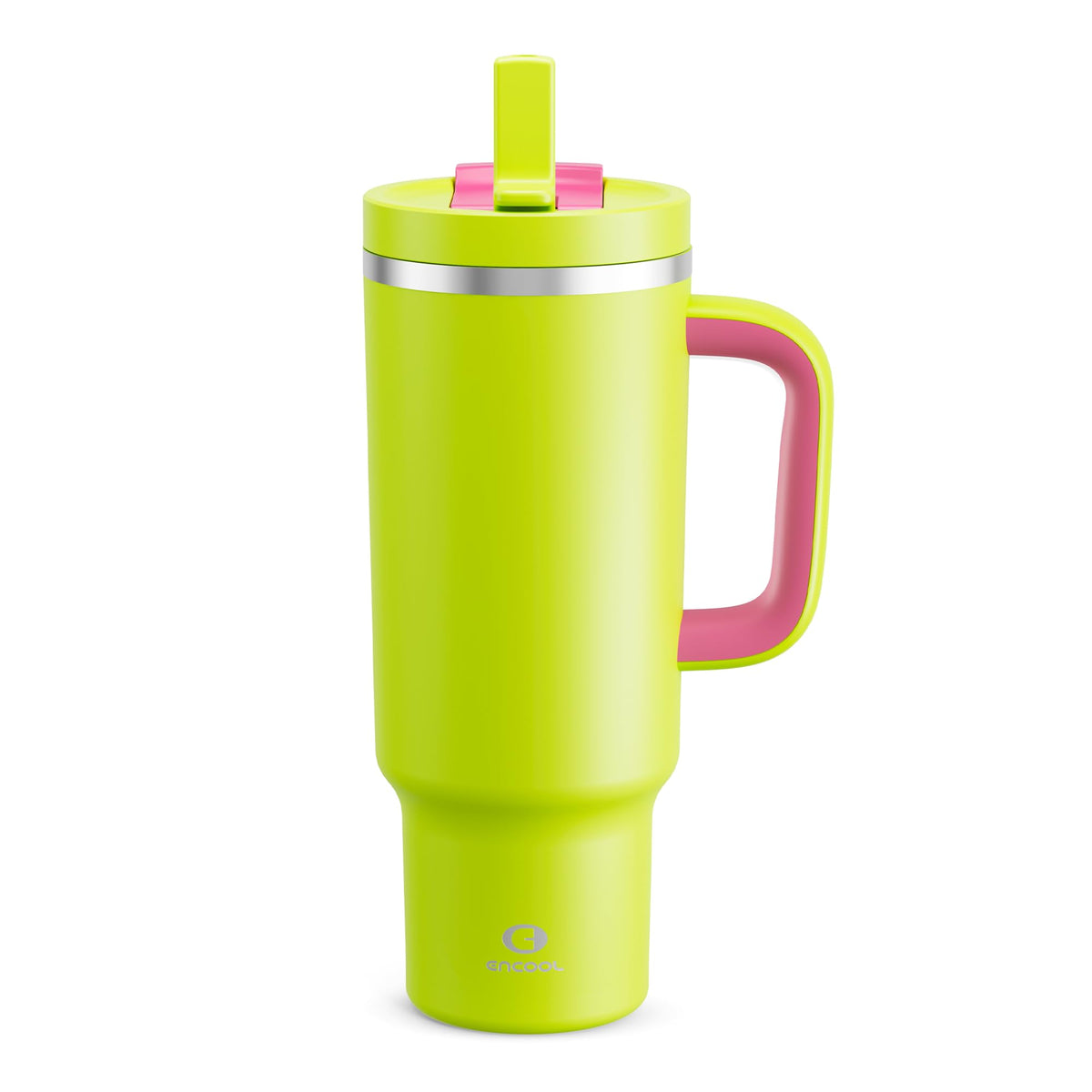 ENCOOL 40oz tumbler with handle and straw for easy hydration on the go