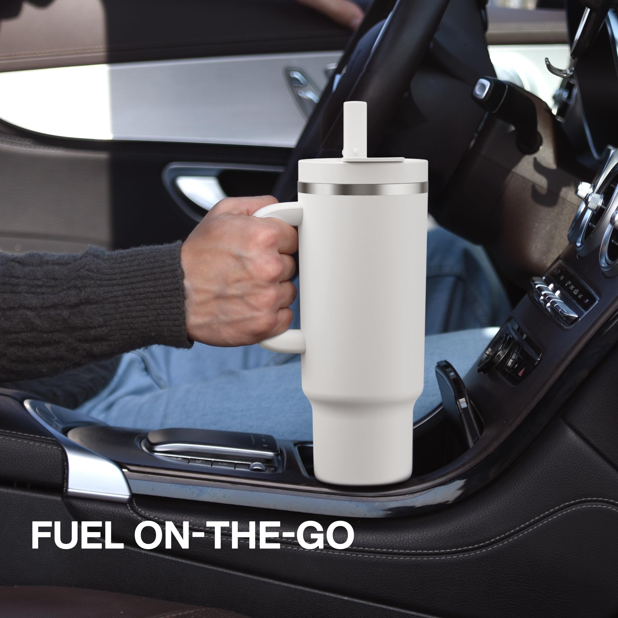 ENCOOL anti-slip base tumbler stable on desk or in bag