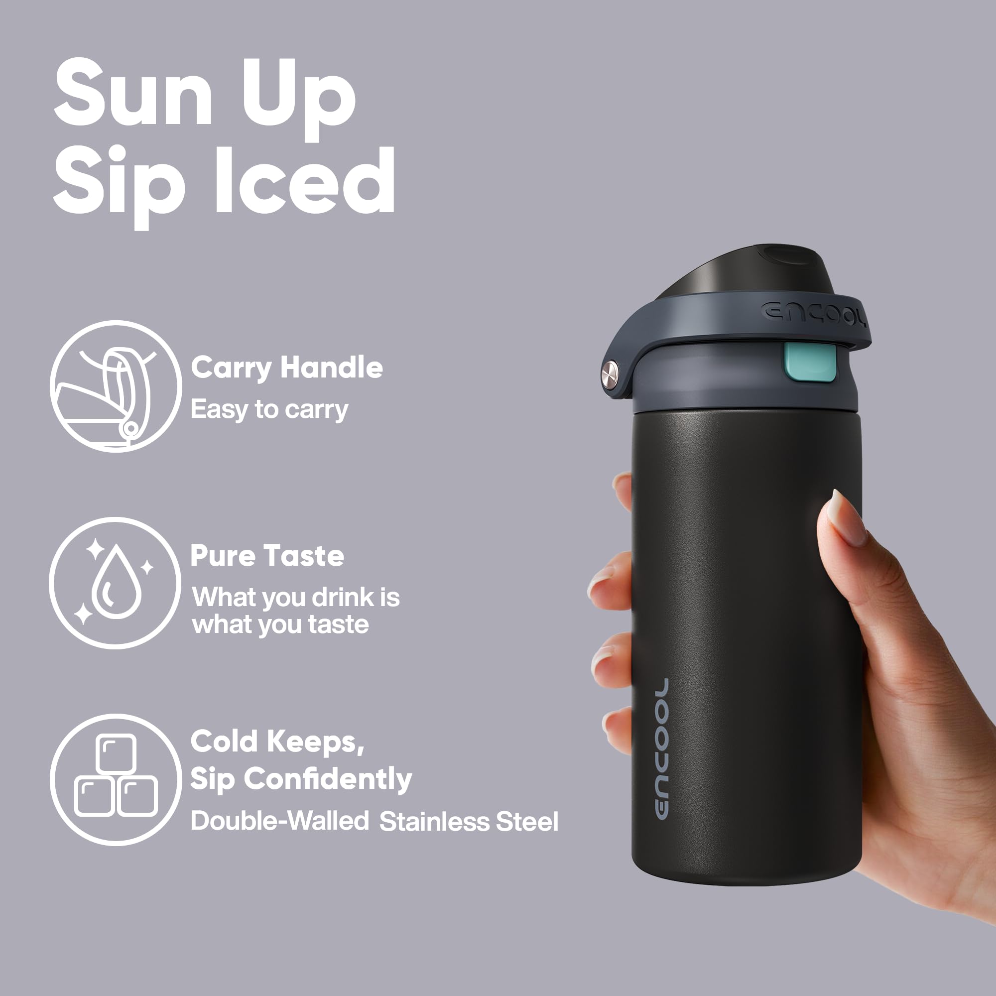ENCOOL reinforced lid supports long-term durability through daily use.