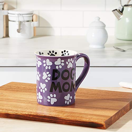 Enesco vibrant multicolor finish highlights dog mom pride during coffee