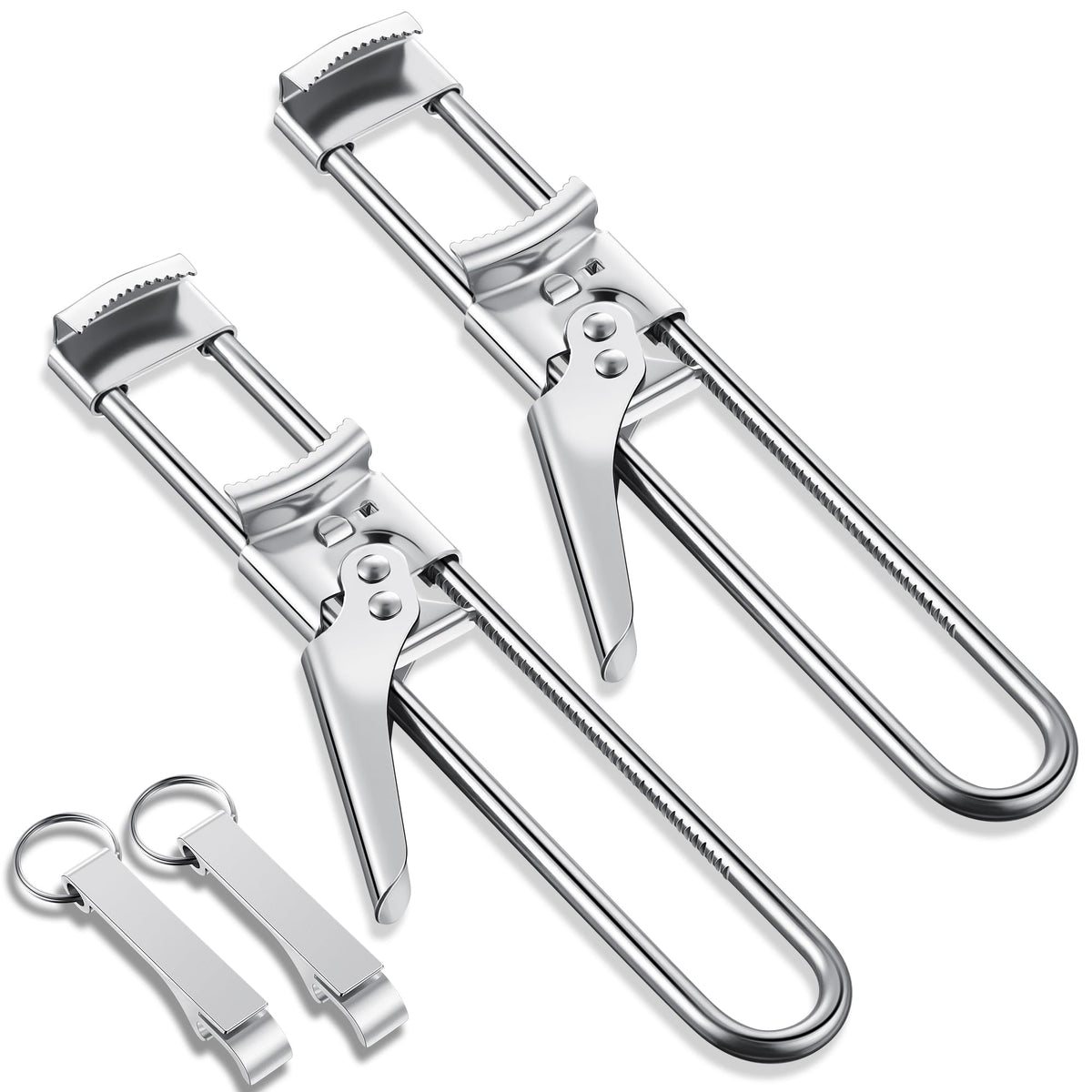 Enhon adjustable jar opener 2pc offering easy grip for stubborn lids in daily kitchen tasks