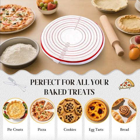 Top-rack dishwasher safe for quick cleanup after baking.