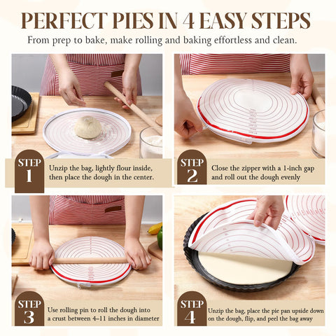 Food-grade silicone surface is naturally non-stick for smooth dough release.